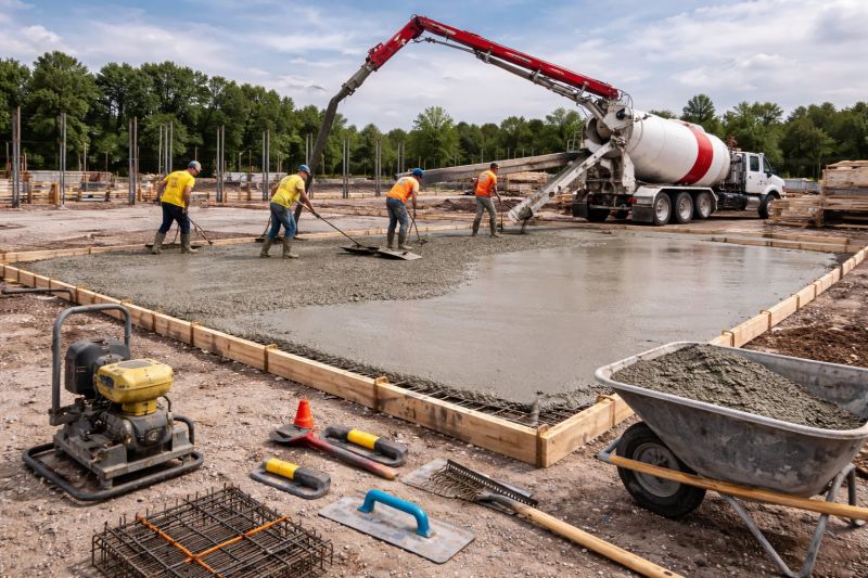 Commercial Slab Construction in Dickson County, TN