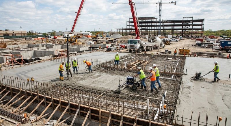 Commercial Slab Construction in Fairview, TN