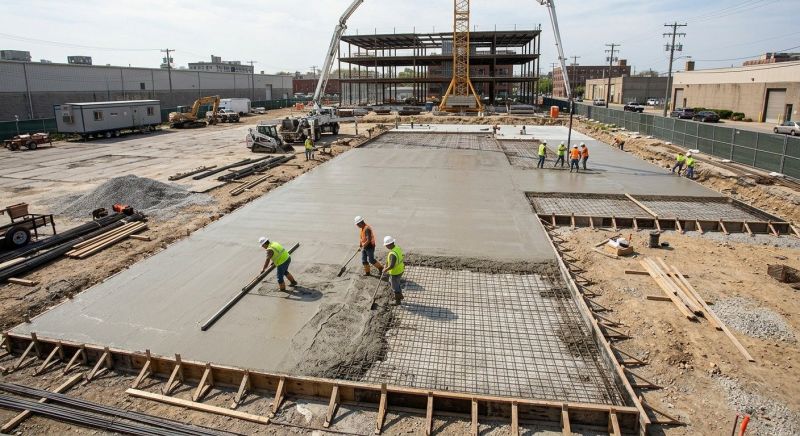 Commercial Slab Installation in Lyles, TN