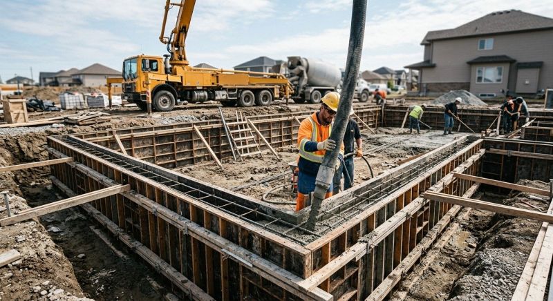 Foundation Wall Pouring in White Bluff, TN