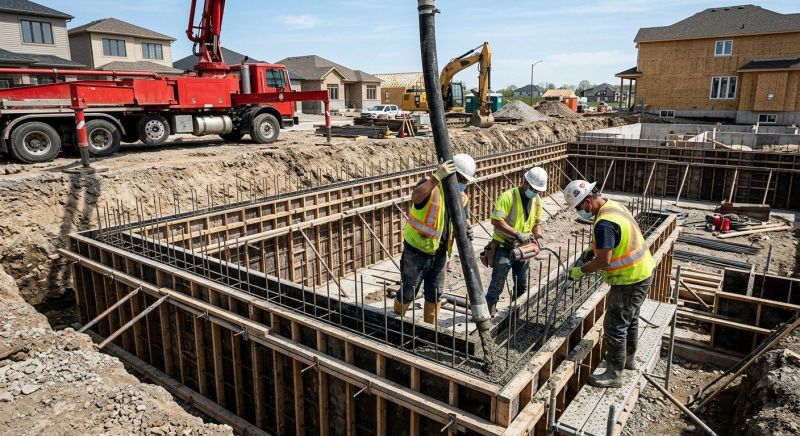 Foundation Wall Pouring in White Bluff, TN
