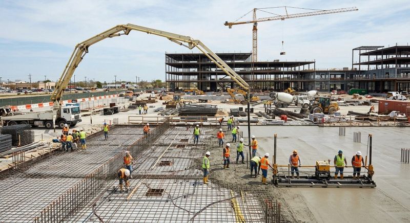 Commercial Slab Construction in Bon Aqua, TN